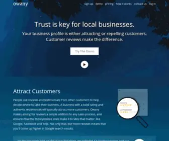 Owany.com(Get more Online Reviews for your business) Screenshot