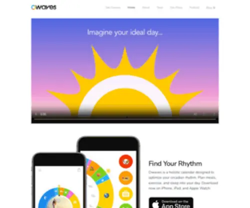 Owaves.com(My Body Clock) Screenshot