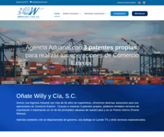 Owcia.com(Agencia Aduanal expertos en Comercio Exterior) Screenshot