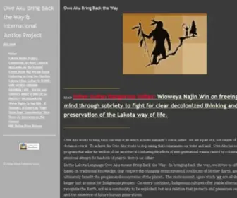 Oweakuinternational.org(Owe Aku Bring Back the Way & International Justice Project) Screenshot