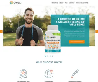 Oweli.com(Holistic Wellness Supplements) Screenshot