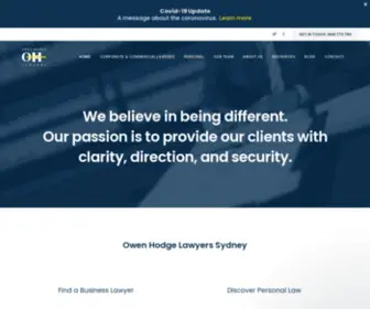 Owenhodge.com.au(Experienced Lawyers Sydney Residents Can Trust) Screenshot
