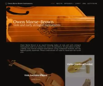 Owenmorse-Brown.com(Stringed Instrument Maker) Screenshot