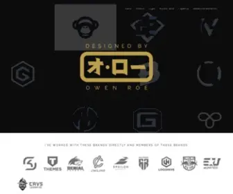 Owenmroe.com(Graphic Design & Branding for Esports) Screenshot