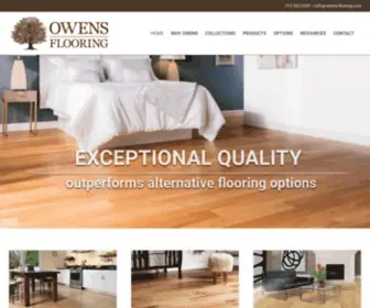 Owens-Flooring.com(Nature's beauty engineered for life) Screenshot