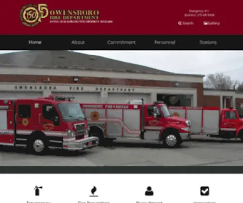 Owensborofire.org(Owensboro Fire Department) Screenshot