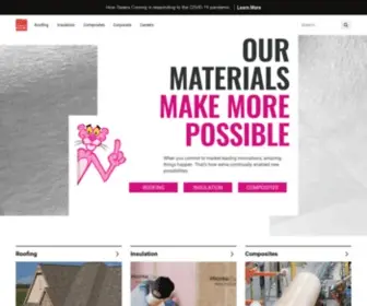 Owenscorning.com(Roofing, Insulation, and Composite Materials) Screenshot
