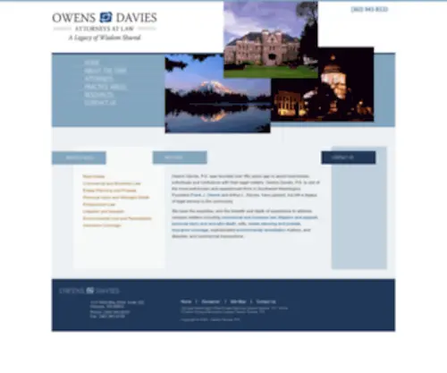 Owensdavies.com(Olympia Washington Real Estate Attorney) Screenshot