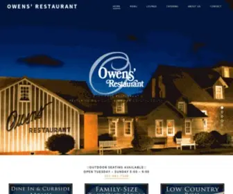 Owensrestaurant.com(Owens' Restaurant OBX) Screenshot
