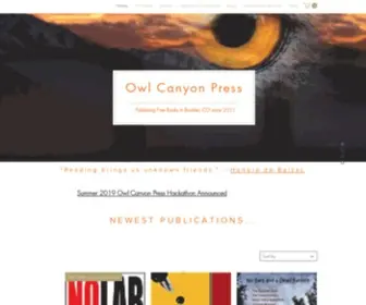 Owlcanyonpress.com(Home) Screenshot