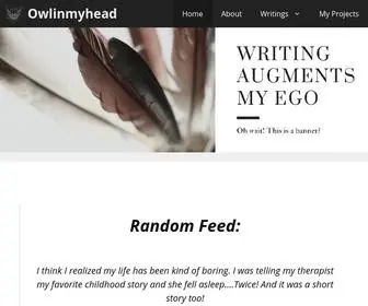 Owlinmyhead.com(Home) Screenshot