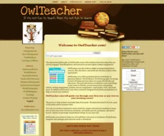 Owlteacher.com(History worksheets) Screenshot