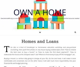 Ownahomemn.org(Own a Home) Screenshot