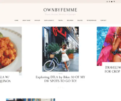 Ownbyfemme.com(Travel, Fashion, Wellness & Lifestyle) Screenshot