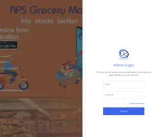 Owndigitalcard.com(APS Grocery Mart) Screenshot