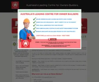 Ownerbuildercentre.com.au(NSW & QLD Owner Builder Course Online) Screenshot