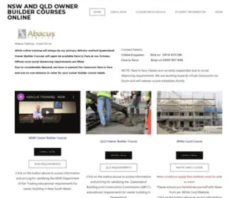 Ownerbuildercourses.com(NSW and QLD Owner Builder Courses Online) Screenshot