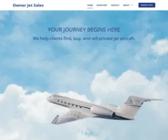 Ownerjetsales.com(Find, buy and sell private jets) Screenshot