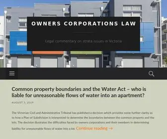 Ownerscorporationlaw.com.au(Owners Corporations Law) Screenshot