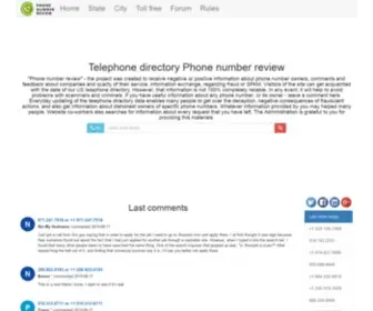 Ownertelephone.com(Project Phone number review) Screenshot