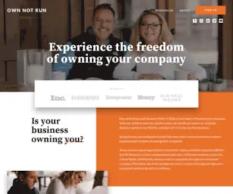 Ownnotrun.com(Experience the Freedom of Owning Your Company) Screenshot