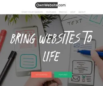 Ownwebsite.com(Site builder) Screenshot