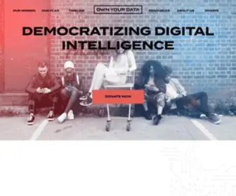 Ownyourdata.foundation(Democratizing Digital Intelligence) Screenshot