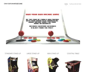 Ownyourownarcadegame.com(Own Your Own Arcade Game) Screenshot