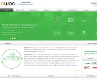 Owon-Smart.com(ZigBee WiFi Devices ODM) Screenshot