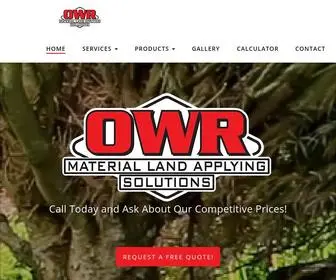 Owraggregates.com(Material Land Applying Solutions) Screenshot