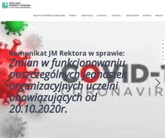 Owsiiz.edu.pl(Uczelnia oferująca kształcenie na kierunkach) Screenshot