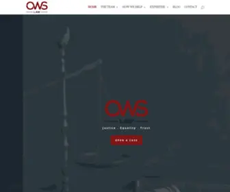 Owslaw.ca(OWS Law) Screenshot