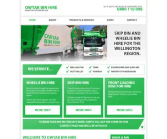 Owyakbinhire.co.nz(Owyak Bin Hire) Screenshot