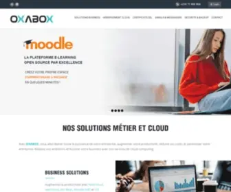 Oxabox.com(Web hosting) Screenshot