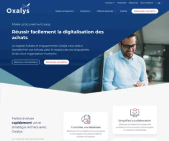 Oxalys.fr(Source-to-pay, logiciel et solutions Oxalys) Screenshot