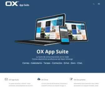 Oxappsuite.email(OX App Suite) Screenshot