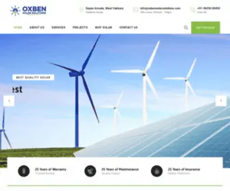 Oxbensolarsolutions.com(Solar company in Kerala) Screenshot