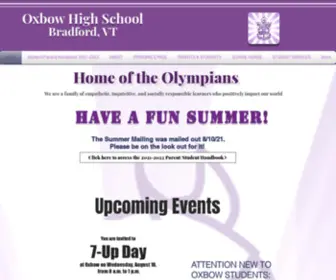 Oxbowhighschool.org(Oxbow High School) Screenshot