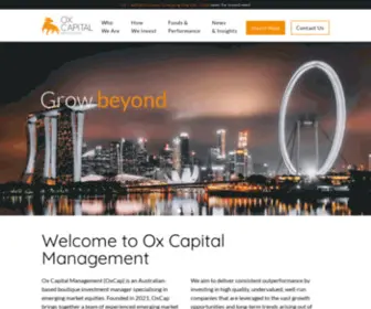 Oxcapm.com(Ox Capital Management) Screenshot