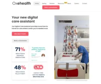 Oxehealth.com(Oxehealth) Screenshot