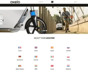 Oxelo.com(Trottinettes, rollers et skateboard) Screenshot