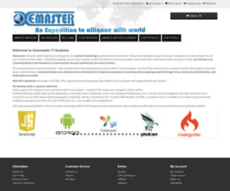 Oxemaster.com(Web designing and Development Company in Hyderabad) Screenshot