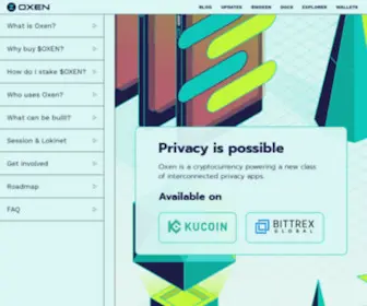 Oxen.io(Privacy made simple) Screenshot