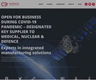 Oxeng.co.uk(Oxford Engineering) Screenshot
