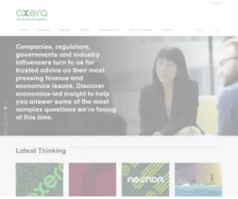 Oxera.com(Oxera Consulting LLP) Screenshot