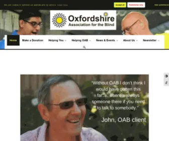 Oxeyes.org.uk(Oxfordshire Association for the Blind) Screenshot