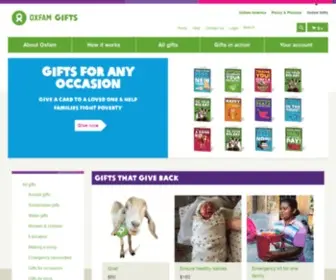 OxfamGifts.com(Donate a meaningful gift) Screenshot