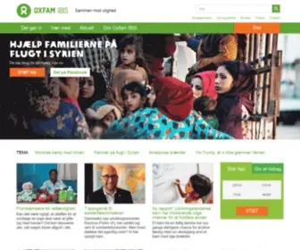 Oxfamibis.dk(Oxfam IBIS) Screenshot