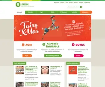 Oxfammagasinsdumonde.be(Oxfam-Magasins du monde) Screenshot