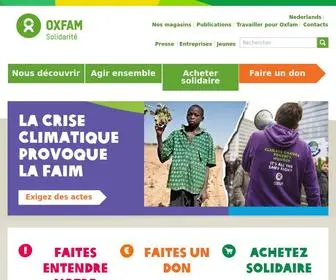 Oxfamsol.be(Oxfam-Solidarit) Screenshot